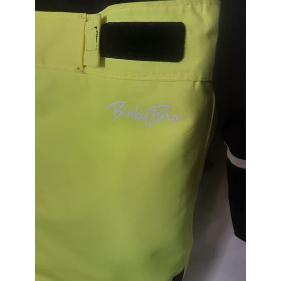 Binky Bro x Quiksilver Powder Club Kids Snow Suit Size 10/M Neon Yellow - Picture 6 of 9